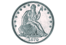 1870 S Seated Liberty Dollar