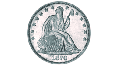 1870 S Seated Liberty Dollar