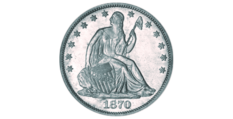 1870 S Seated Liberty Dollar