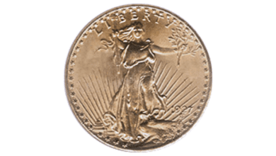 1927 D St Gaudens Double Eagle Coin