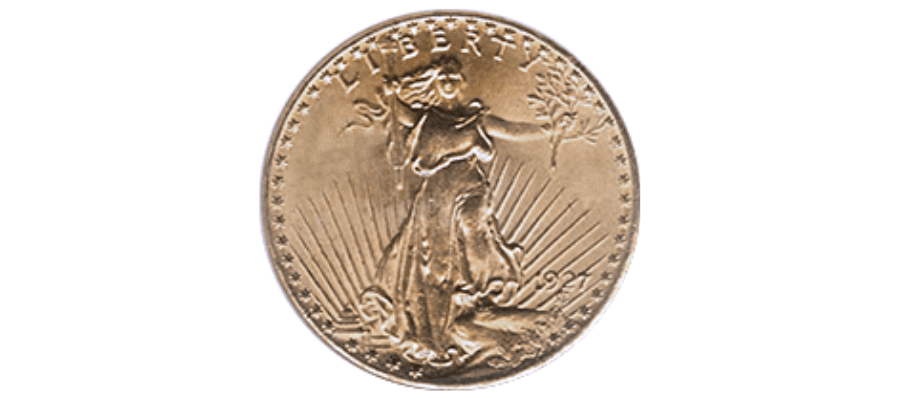 1927 D St Gaudens Double Eagle Coin