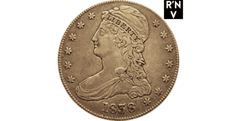 1838 O Capped Bust Half Dollar