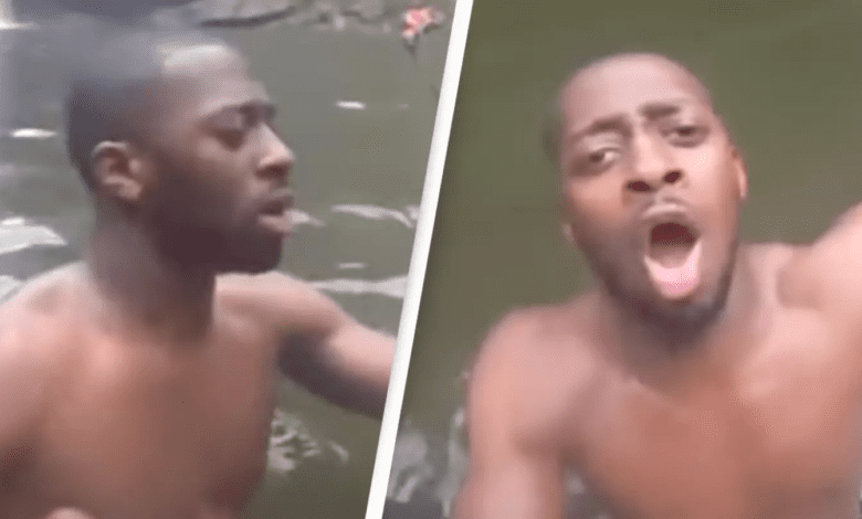 Treasure hunter finds amazing footage of man's final moments before he slipped underwater and drowned